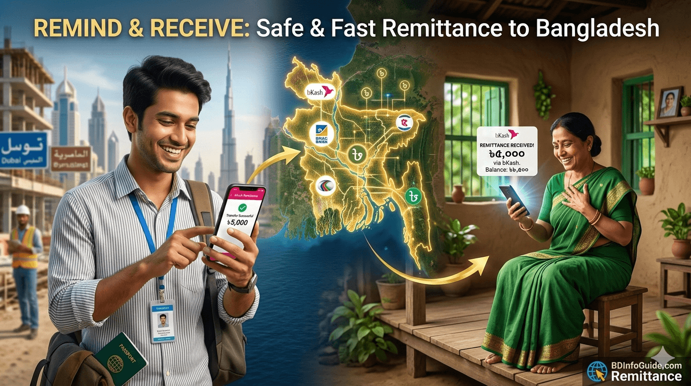 Remittance Transfer Methods to Bangladesh