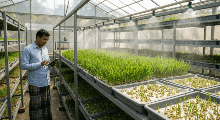 hydroponic grass farming bd
