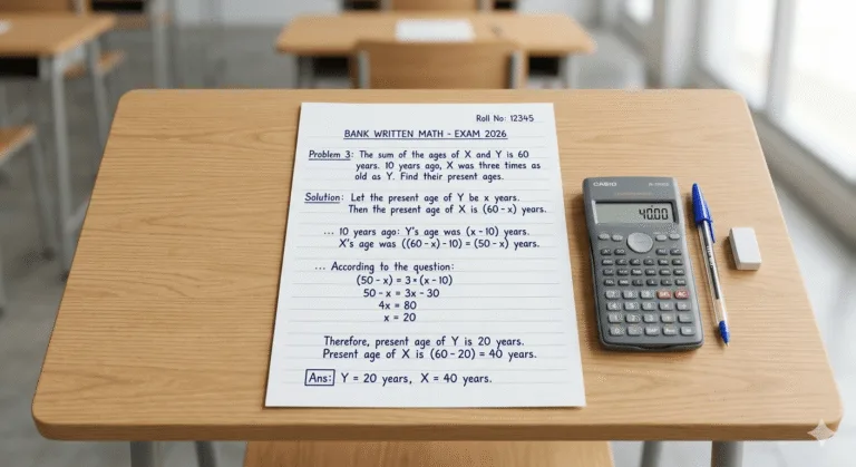 Bank written math