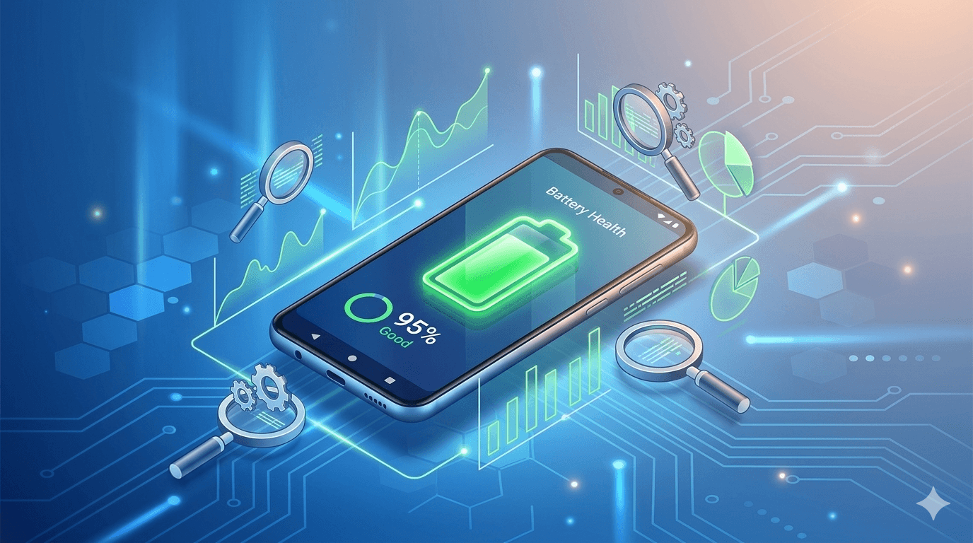 how to check battery health in android