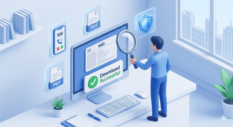 lost nid card download without form number