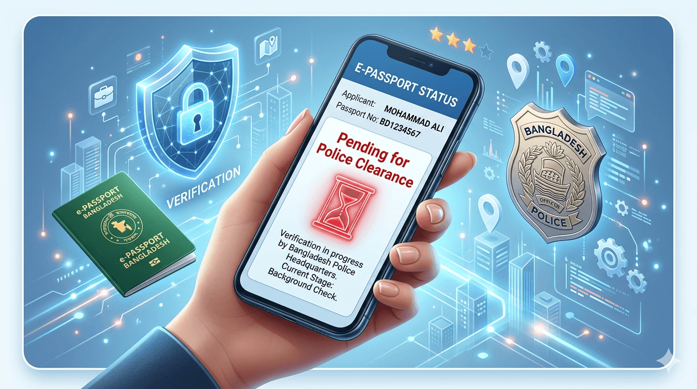 e-passport pending for police clearance solution