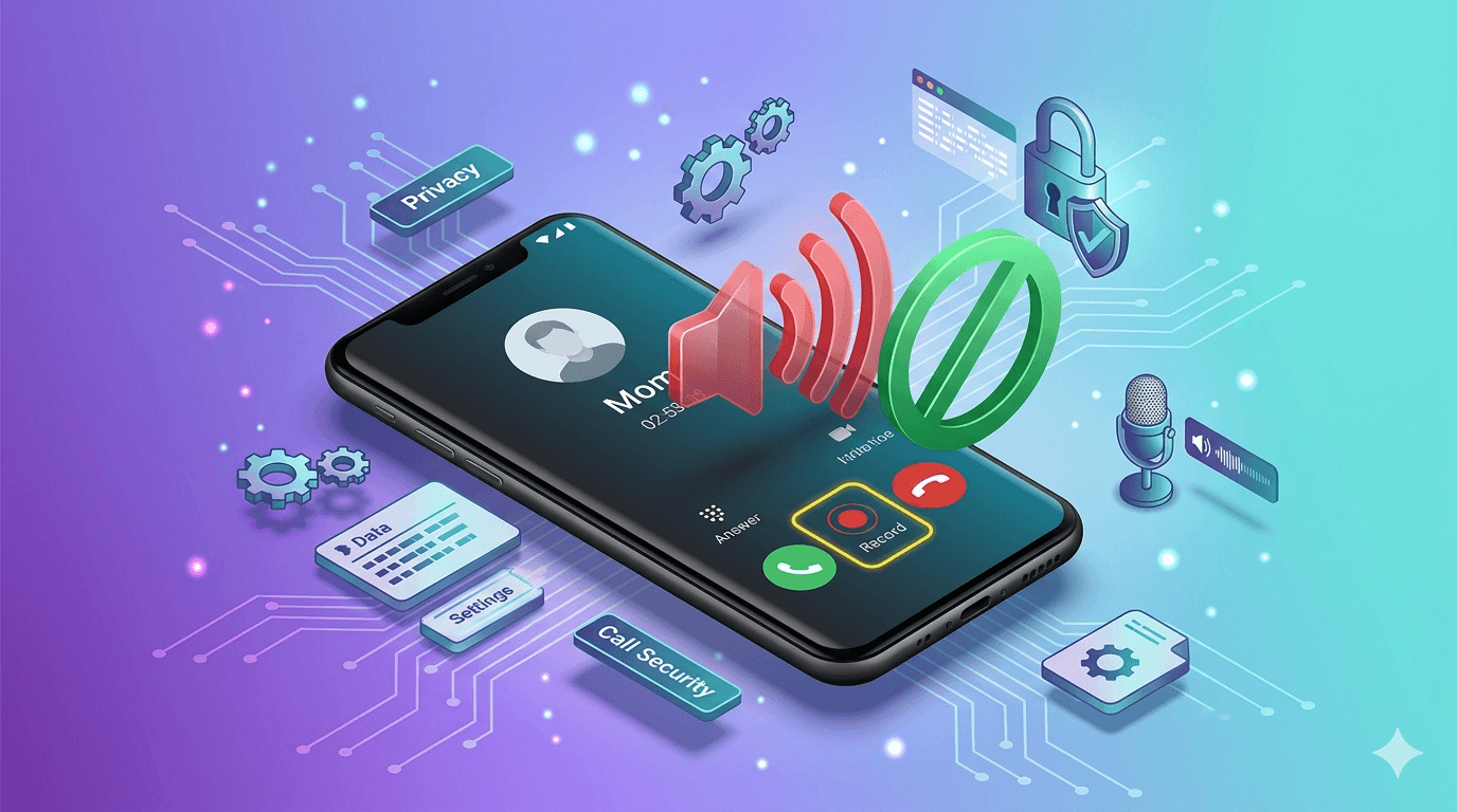 disable call recording announcement android