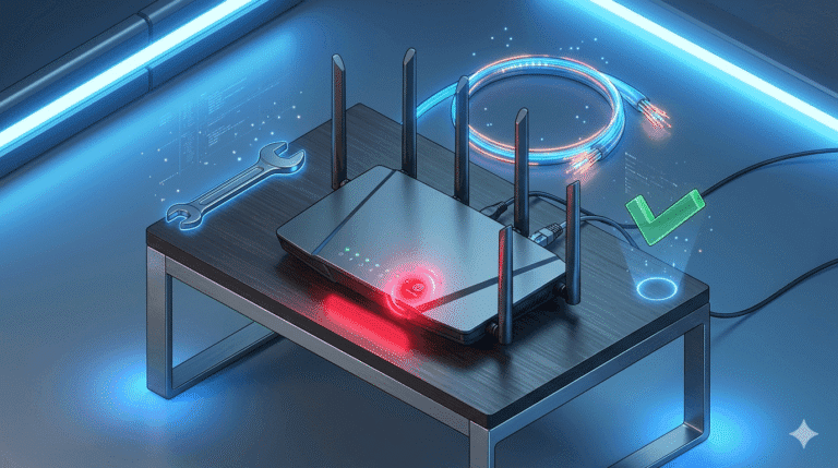 wifi router red light blinking solution