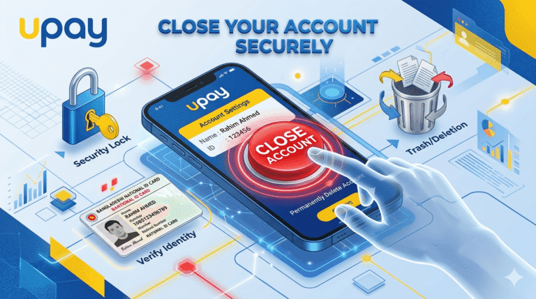upay account delete or close
