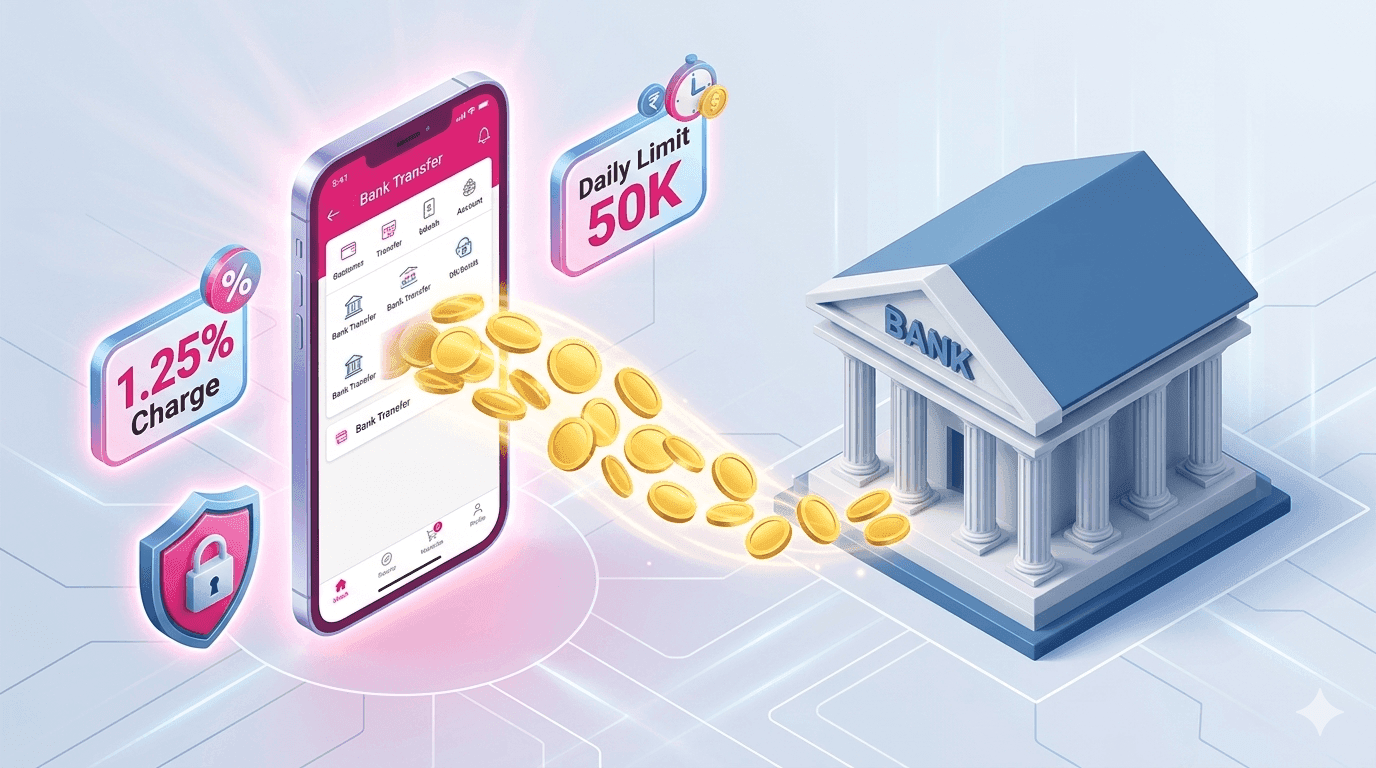 bkash to bank money transfer limit