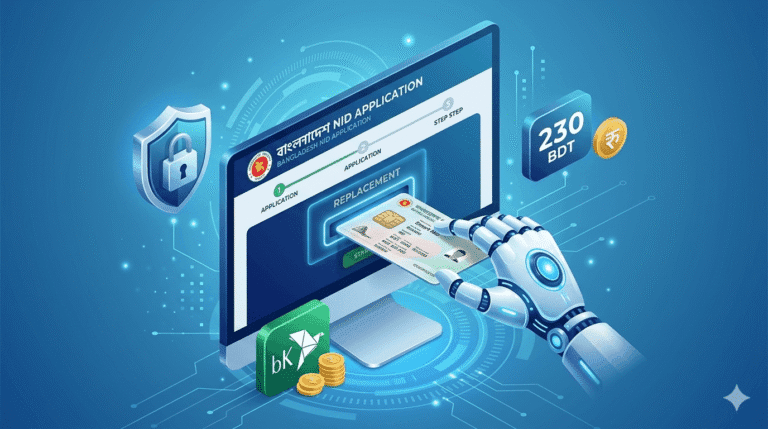 smart nid card replacement fee