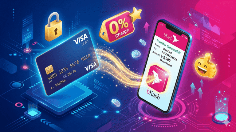 visa card to bkash money transfer