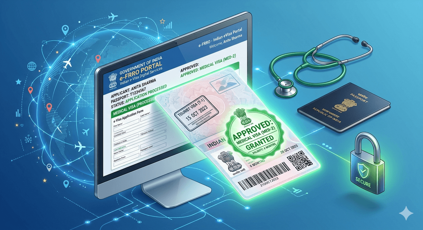 indian visa medical category change